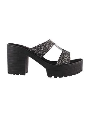 black slip on sandals - 15339864 - Standard Image - 2
