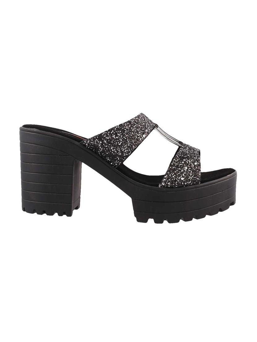black slip on sandals - 15339864 - Zoom Image - 2