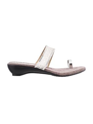 silver one toe sandals - 15339895 - Standard Image - 2
