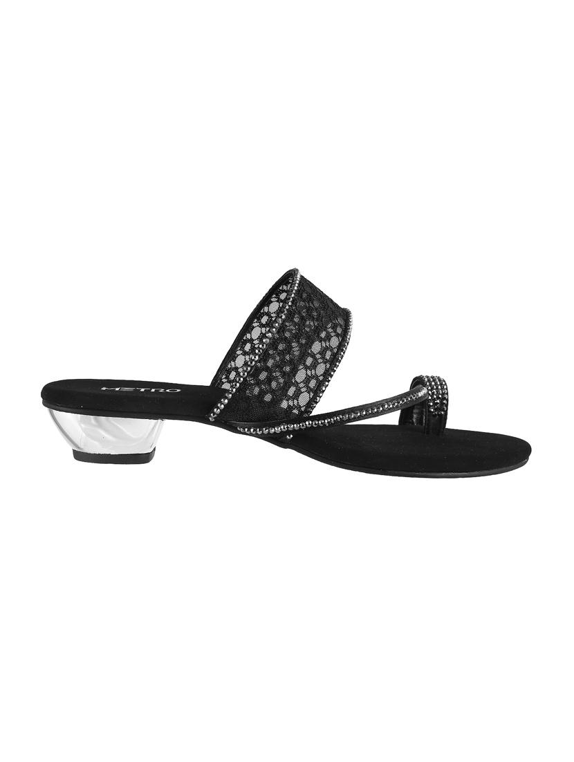 black one toe sandals - 15339914 - Zoom Image - 2