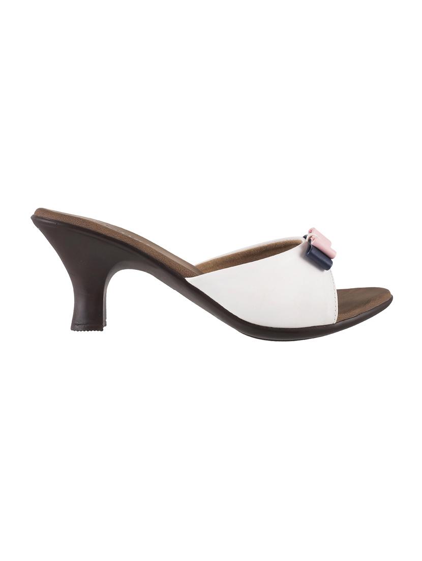 white slip on sandals - 15339972 - Zoom Image - 2