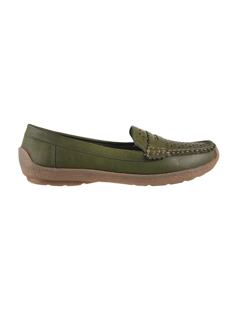 green slip on loafers - 15340026 - Zoom Image - 2