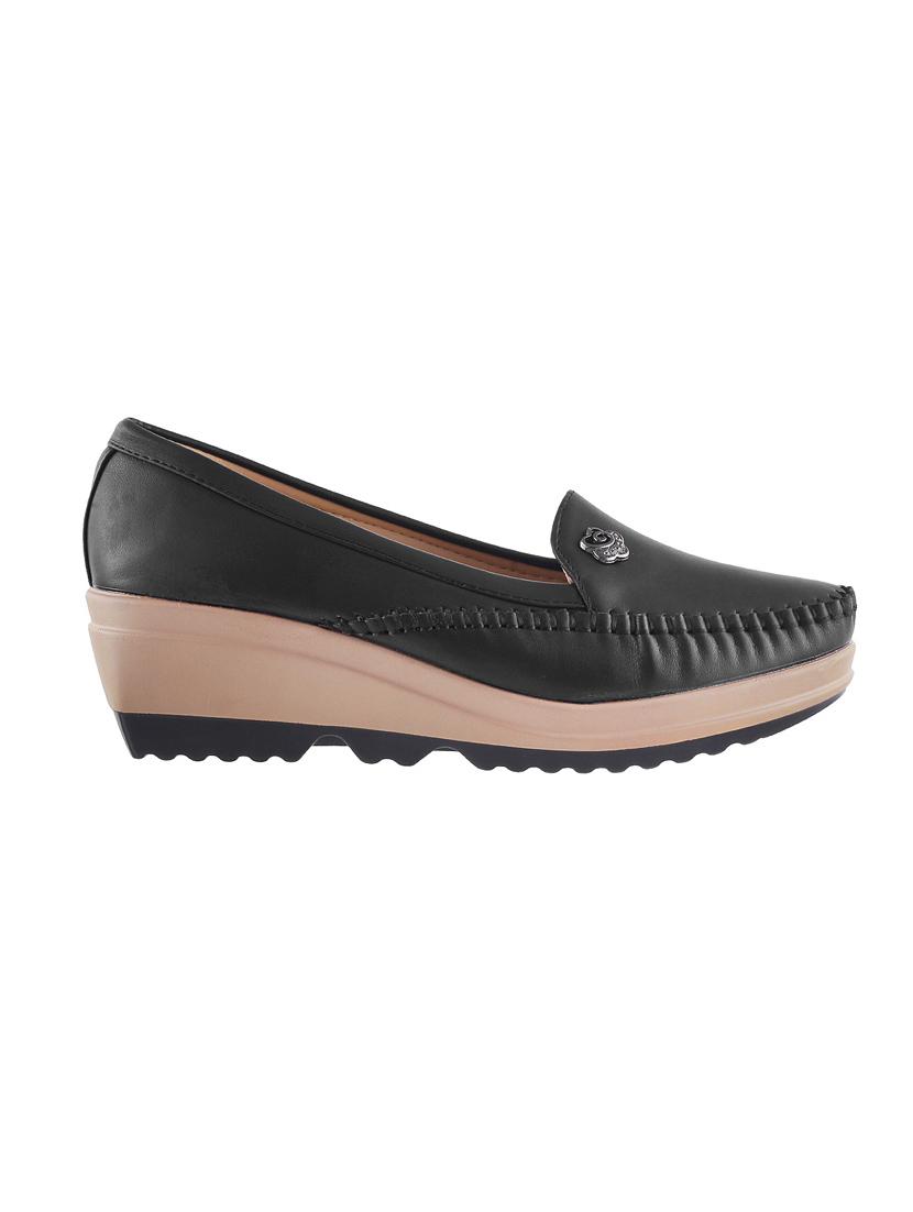 black slip on loafers - 15340032 - Zoom Image - 2
