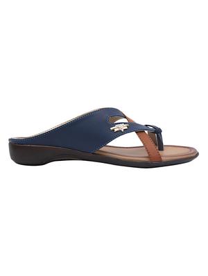blue one toe slippers - 15340085 - Standard Image - 2