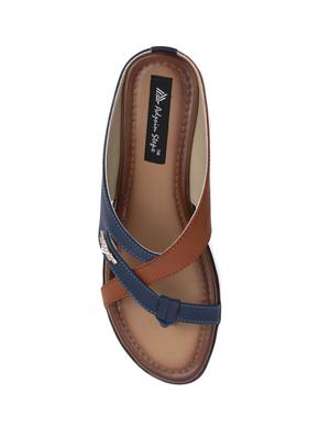 blue one toe slippers - 15340085 - Standard Image - 5