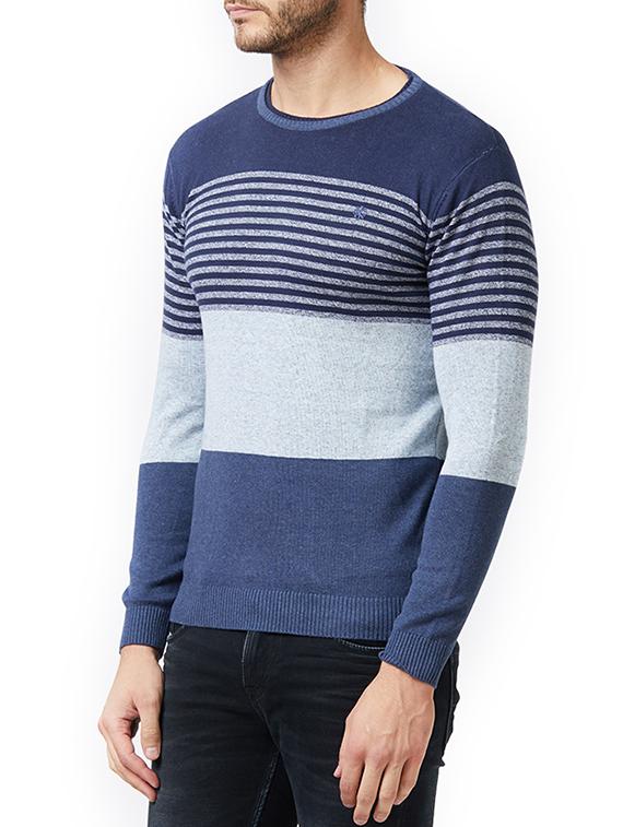 blue cotton pullover - 15340167 - Zoom Image - 2