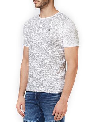 white cotton all over print t-shirt - 15340178 - Standard Image - 2