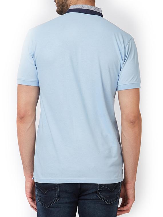 blue cotton t-shirt - 15340222 - Zoom Image - 2