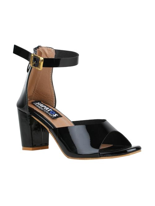 black ankle strap sandals - 15340307 - Standard Image - 1
