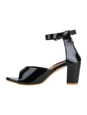 black ankle strap sandals - 15340307 - Standard Image - 2