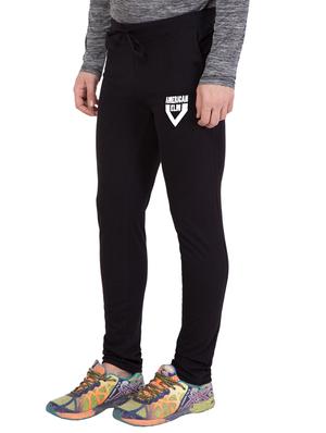 black cotton full length track pant - 15340636 - Standard Image - 2