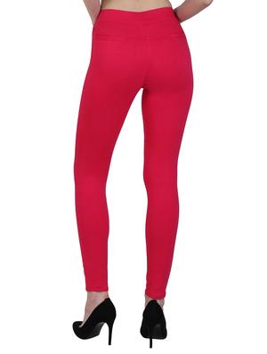 high waist solid jegging - 15340972 - Standard Image - 2