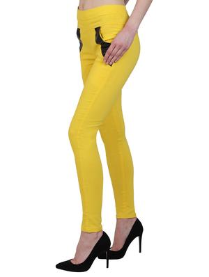high waist solid jegging - 15340978 - Standard Image - 2