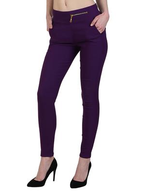 front zipper solid jegging - 15340987 - Standard Image - 2