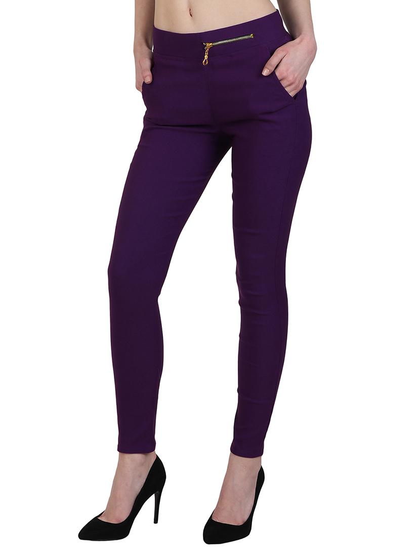 front zipper solid jegging - 15340987 - Zoom Image - 2