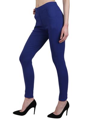 high waist solid jegging - 15340994 - Standard Image - 2