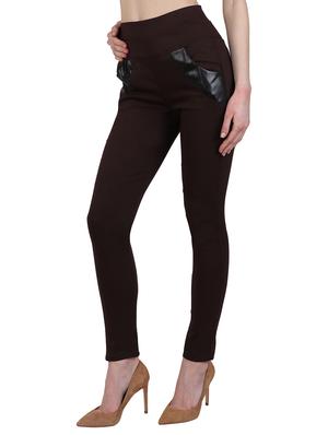 high waist solid jegging - 15340999 - Standard Image - 2
