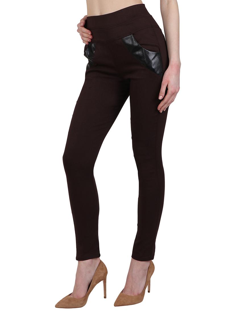high waist solid jegging - 15340999 - Zoom Image - 2