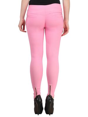flat front side zipper jeggings - 15341014 - Standard Image - 2