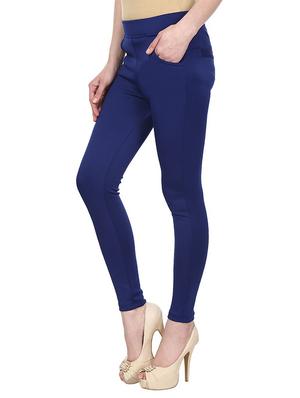mid waist solid jegging - 15341038 - Standard Image - 2