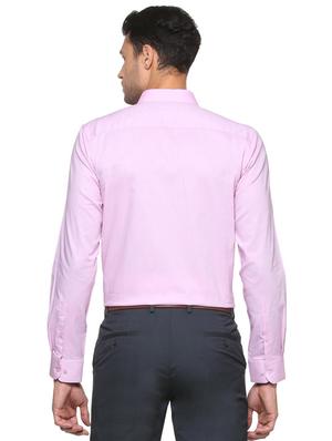 pink cotton formal shirt - 15341444 - Standard Image - 2