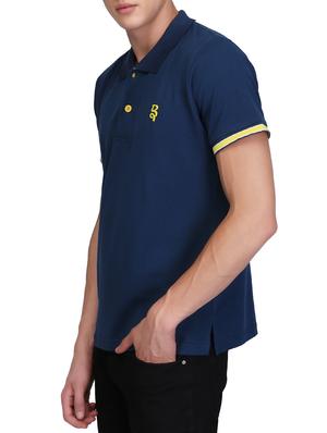 blue cotton polo t-shirt - 15341465 - Standard Image - 2