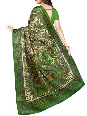 kalamkari printed saree with tassels with blouse - 15341495 - Standard Image - 2