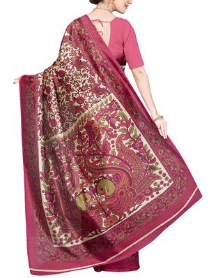 kalamkari printed saree with tassels with blouse - 15341497 - Standard Image - 2
