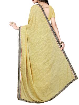 lace border half & half saree with blouse - 15341500 - Standard Image - 2
