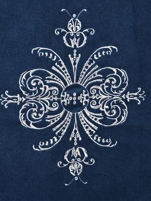 Blue Embroided Double Bed AC Blanket - 15341759 - Standard Image - 2