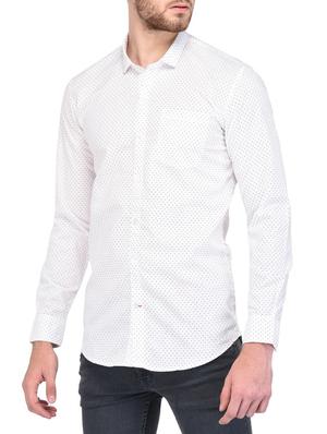 white cotton casual shirt - 15341791 - Standard Image - 2