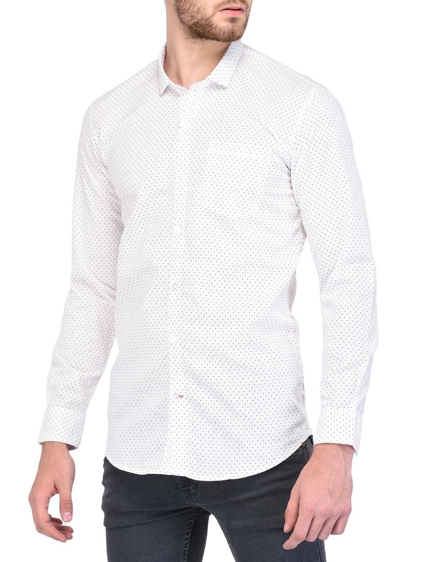 white cotton casual shirt - 15341791 - Zoom Image - 2