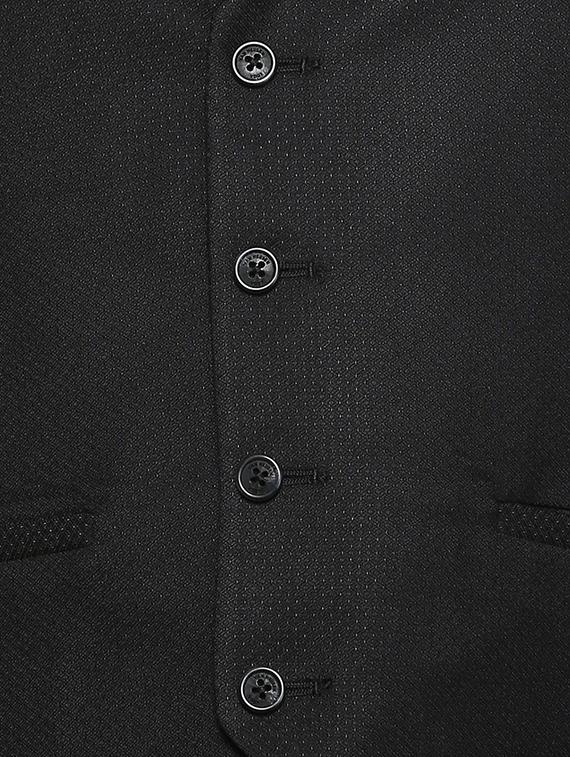 black terry rayon waist coat - 15341804 - Zoom Image - 5