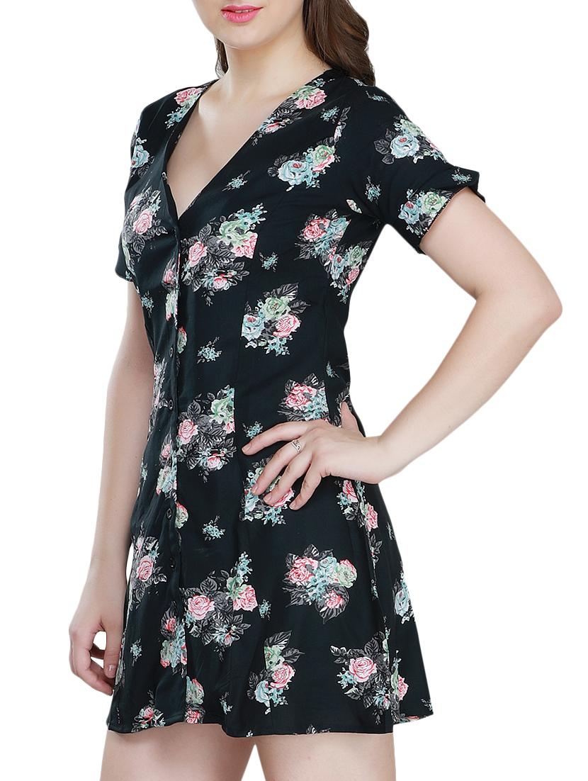 Floral button-down dress - 15341886 - Zoom Image - 2