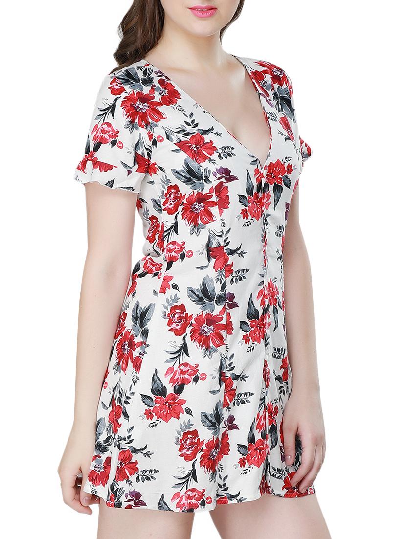 Floral button-down dress - 15341887 - Zoom Image - 2