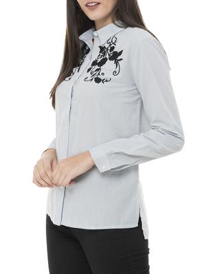 Embroidered yoke shirt - 15341972 - Standard Image - 2