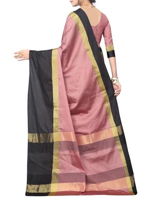 pink silk woven saree with blouse - 15342697 - Standard Image - 2