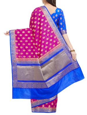 delicate golden zari banarasi saree with blouse - 15342712 - Standard Image - 2