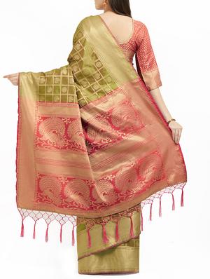 Conversational zari patola saree with blouse - 15342729 - Standard Image - 2
