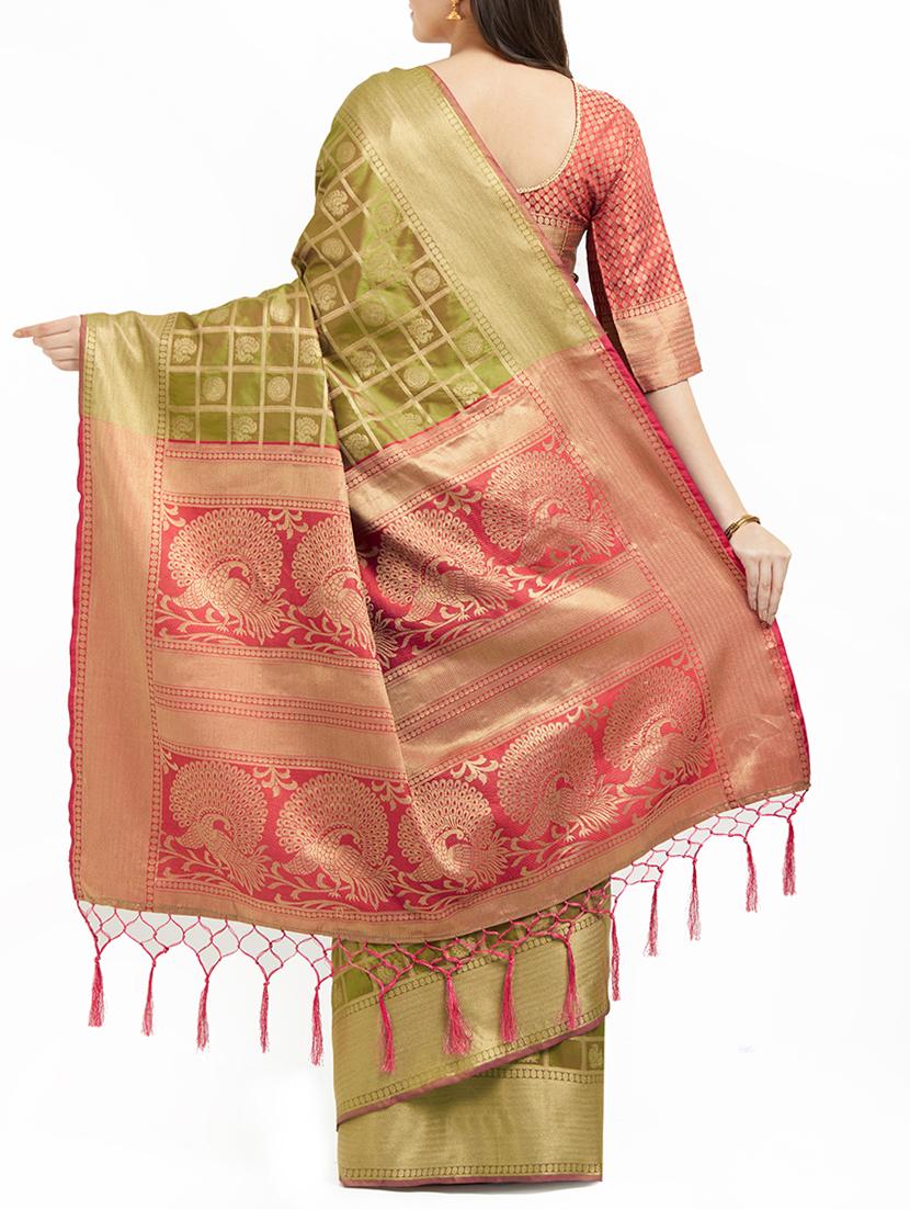 Conversational zari patola saree with blouse - 15342729 - Zoom Image - 2