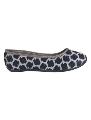 black fabric slip on ballerina - 15343119 - Standard Image - 2