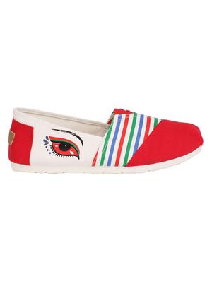 red slip on casual shoes - 15343122 - Standard Image - 2