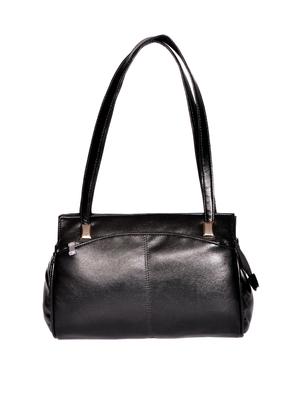 black leatherette (pu) regular handbag - 15343448 - Standard Image - 2