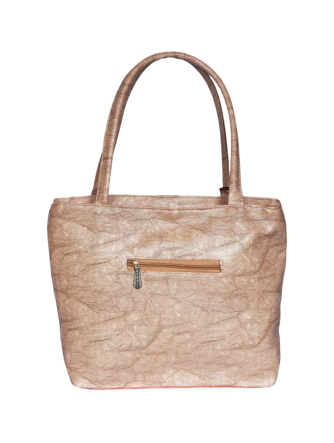 brown leatherette (pu) regular handbag - 15343449 - Zoom Image - 2