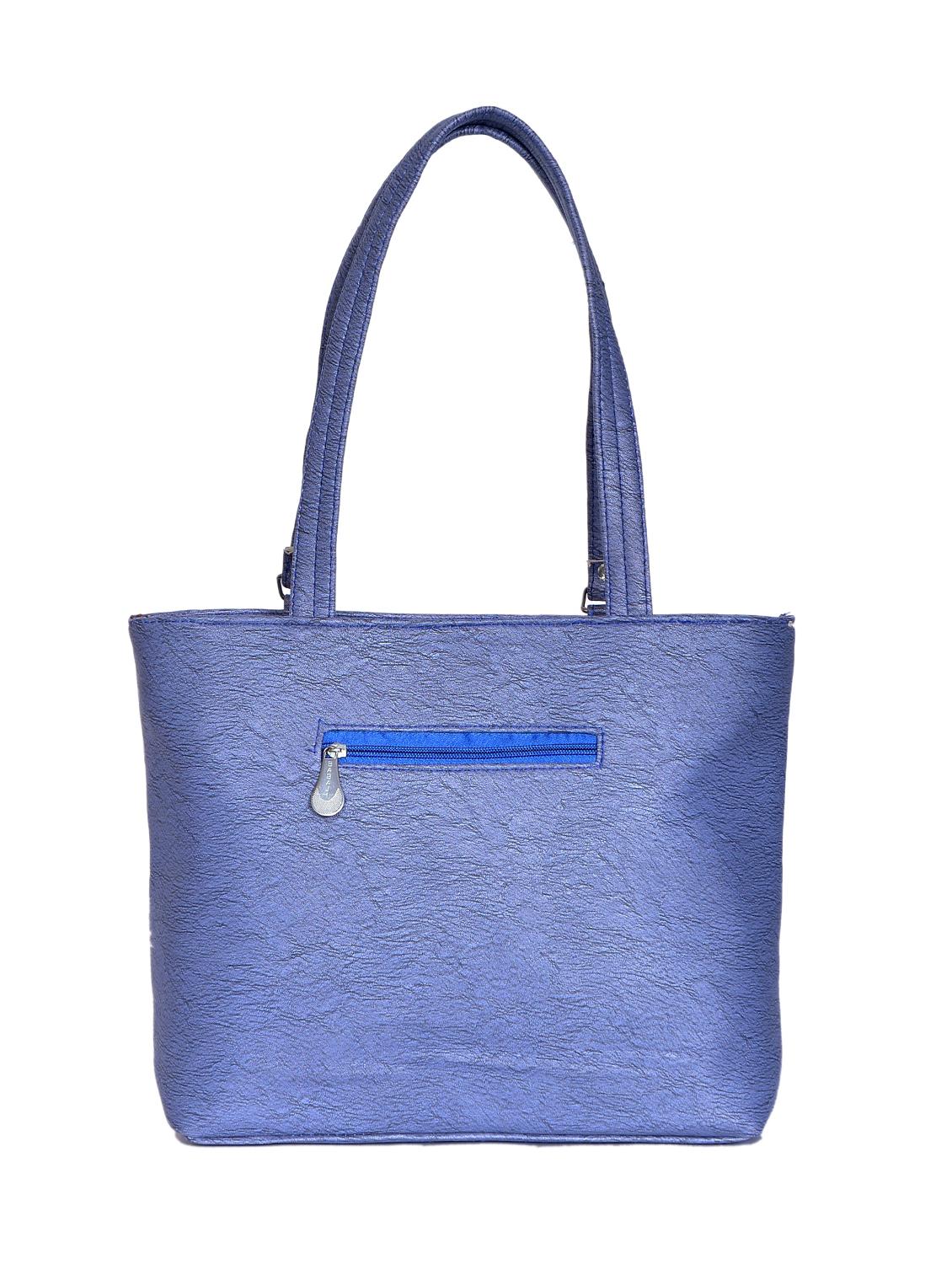 blue leatherette (pu) regular handbag - 15343456 - Zoom Image - 2