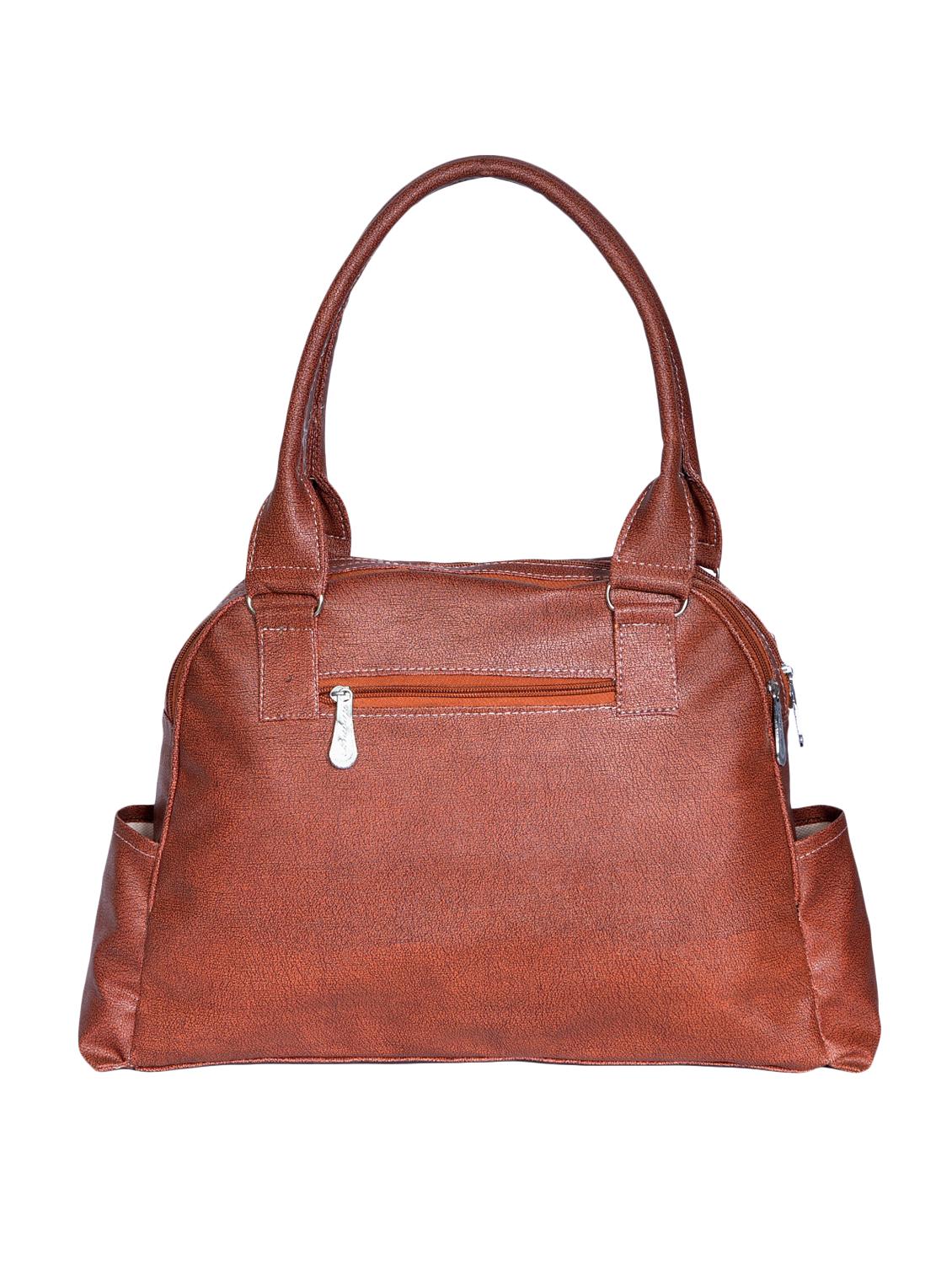 brown leatherette (pu) regular handbag - 15343459 - Zoom Image - 2