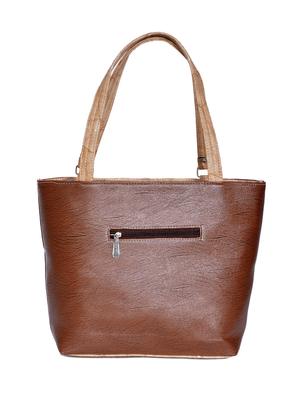 brown leatherette (pu) regular handbag - 15343471 - Standard Image - 2