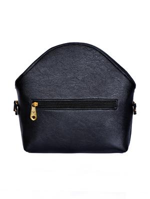 black leatherette (pu) regular sling bag - 15343562 - Standard Image - 2