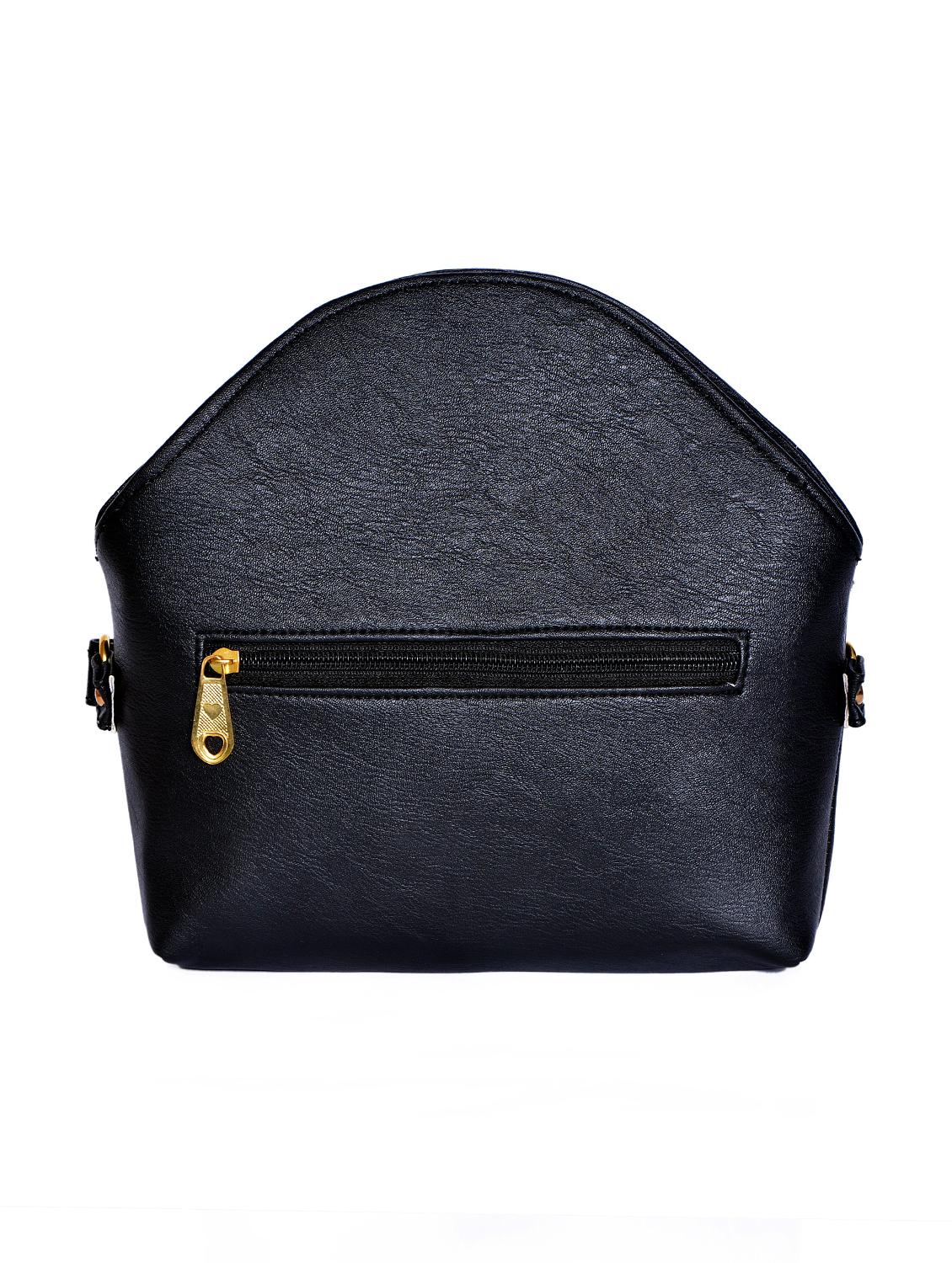 black leatherette (pu) regular sling bag - 15343562 - Zoom Image - 2