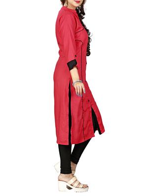 straight piping kurta - 15343588 - Standard Image - 2